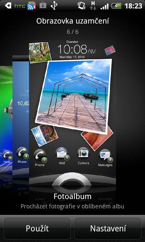 Odemykací obrazovka