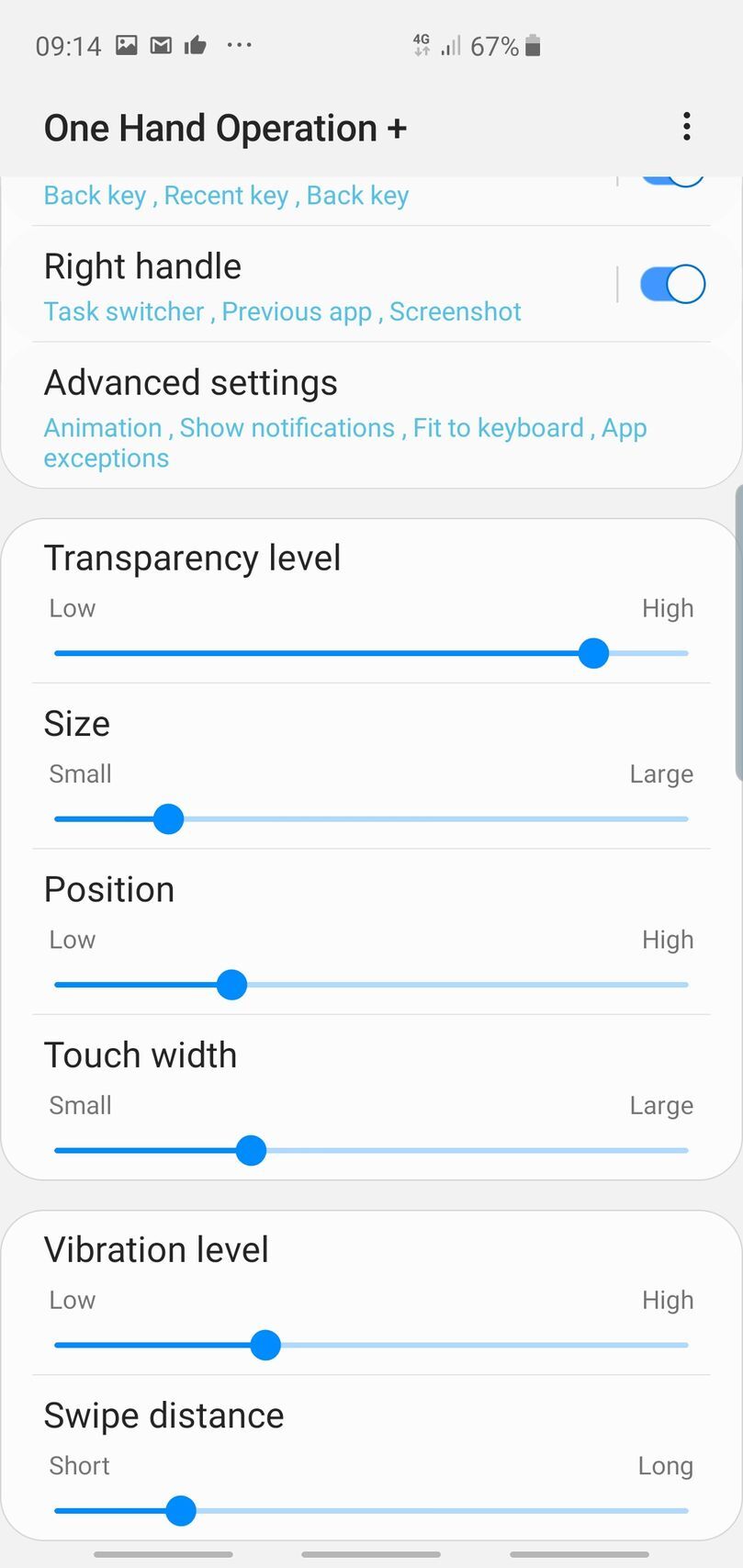 One Hand Operation +