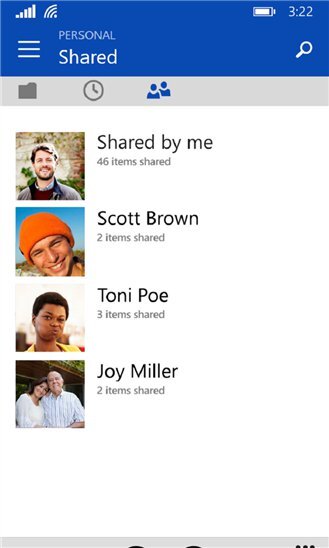 OneDrive pro Windows Phone 4.4.0.0