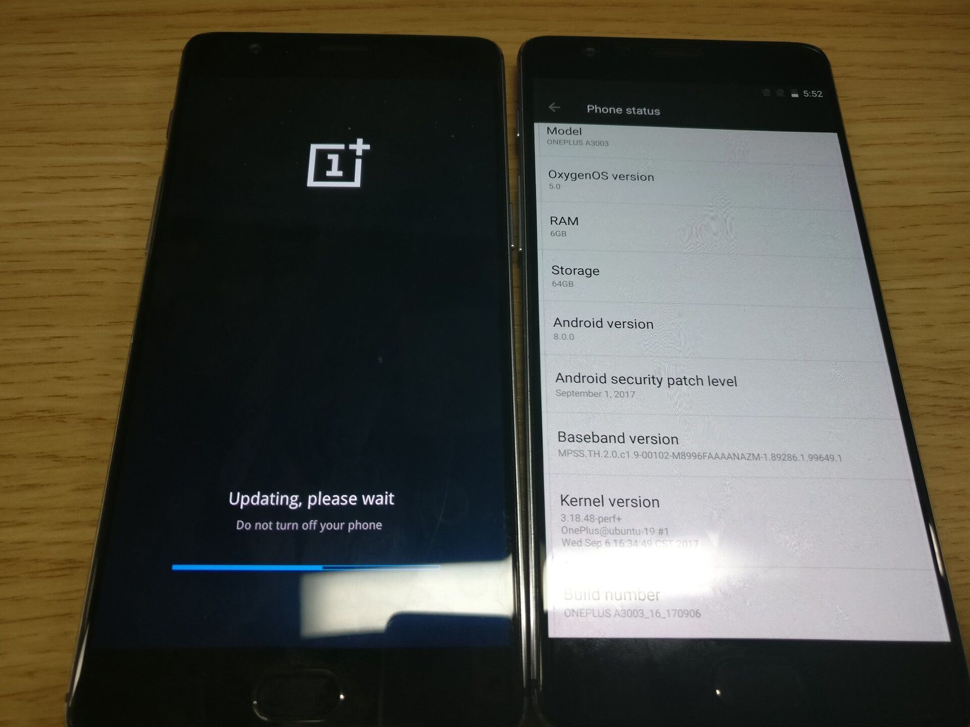 OnePlus 3 - Android 8.0 beta