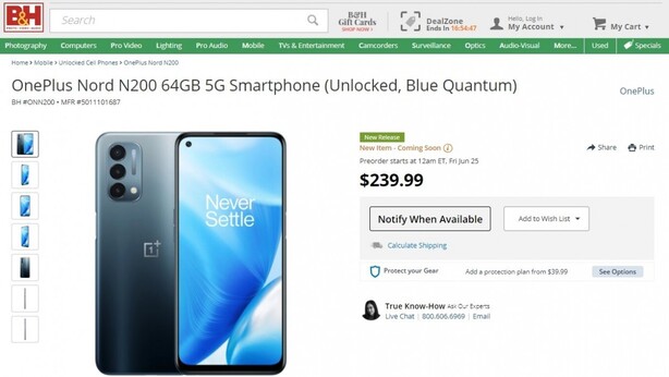 OnePlus Nord N200 5G