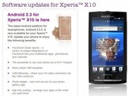 ony Ericsson Xperia X10 dostává Android 2.3 