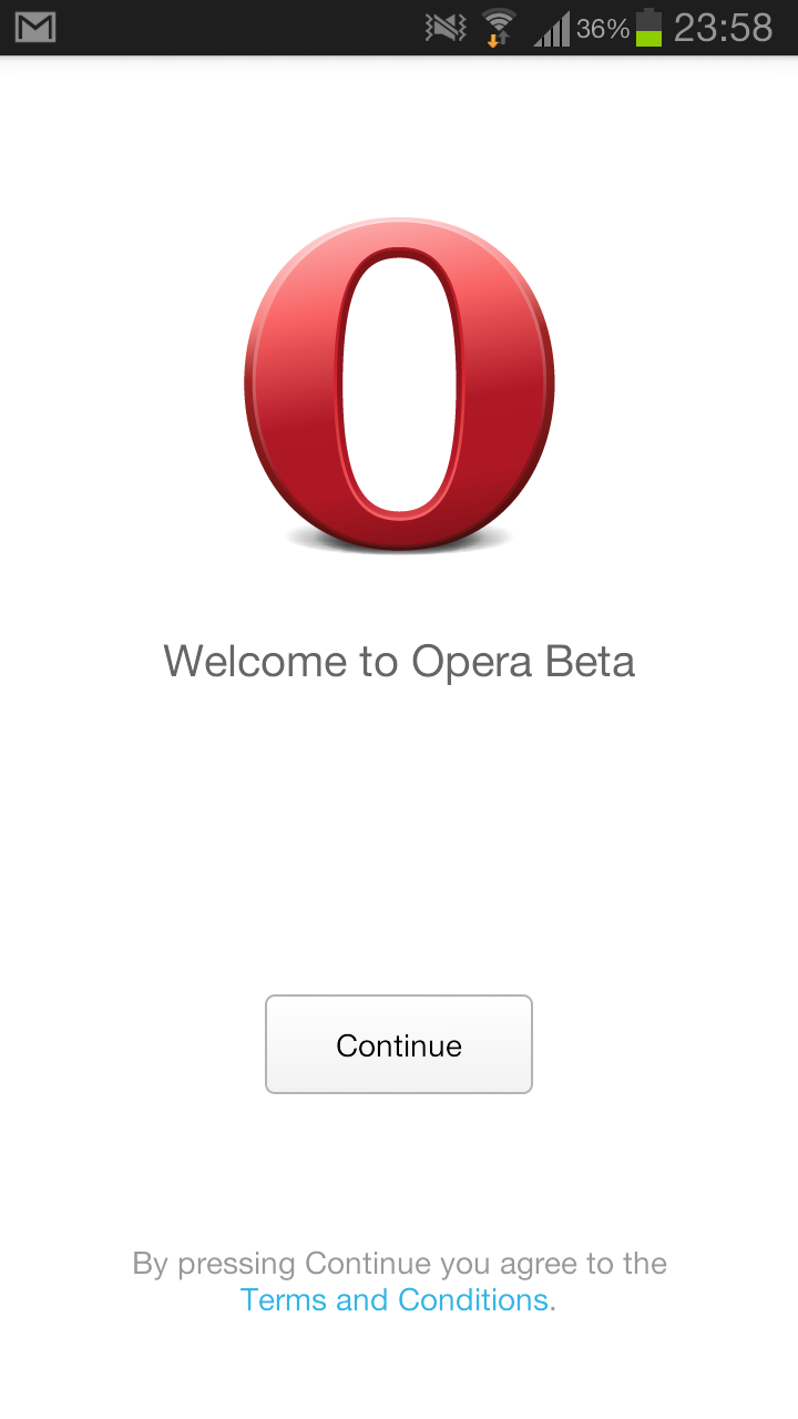 Opera browser beta
