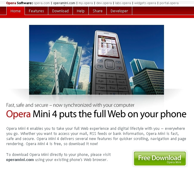 Opera Mini 4: finální verze internetového prohlížeče