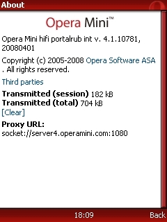 Opera Mini v nové verzi 4.1 beta