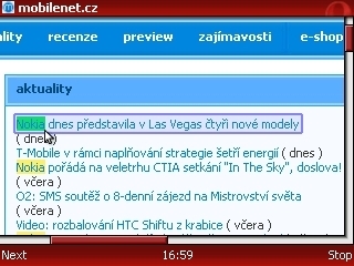 Opera Mini v nové verzi 4.1 beta