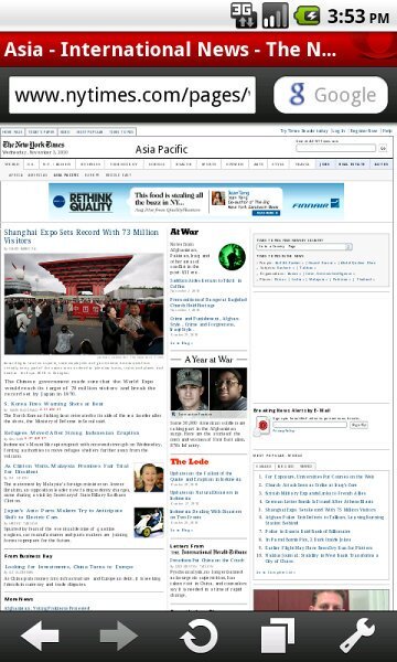 Opera mobile 10.1 beta for Android
