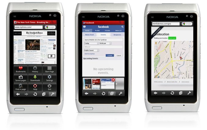 Opera Mobile 10.1 na Nkoii N8