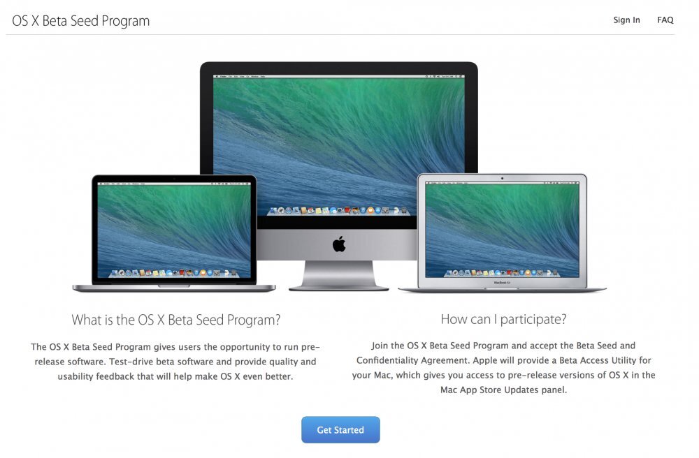 OS X Beta Seed Program