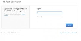 OS X Beta Seed Program