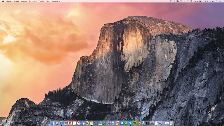 OS X Yosemite plocha