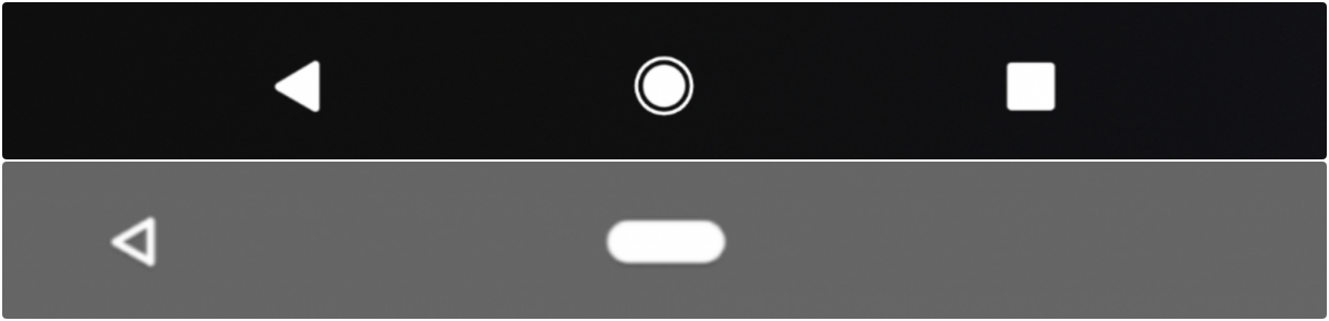 Ovládání gesty v Androidu P