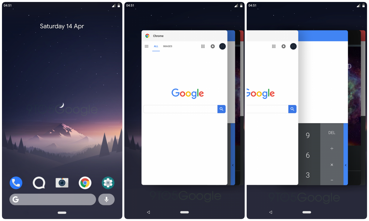 Ovládání gesty v Androidu P