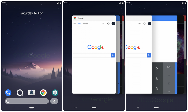 Ovládání gesty v Androidu P