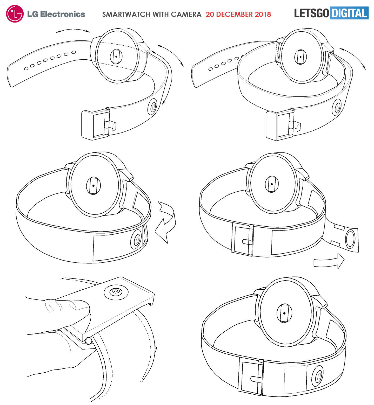 Patent LG hodinek s fotoaparátem