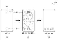 Patent Samsung rozpoznávání obličeje pomocí 2 UDC kamer