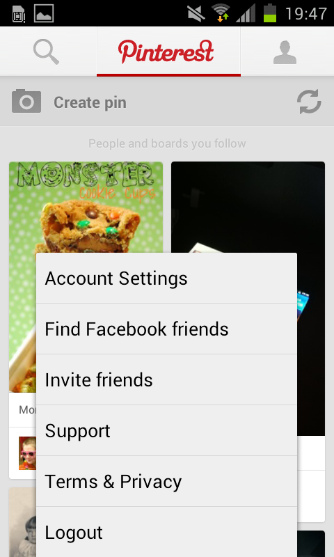 Pinterest pro Android