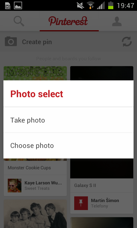 Pinterest pro Android
