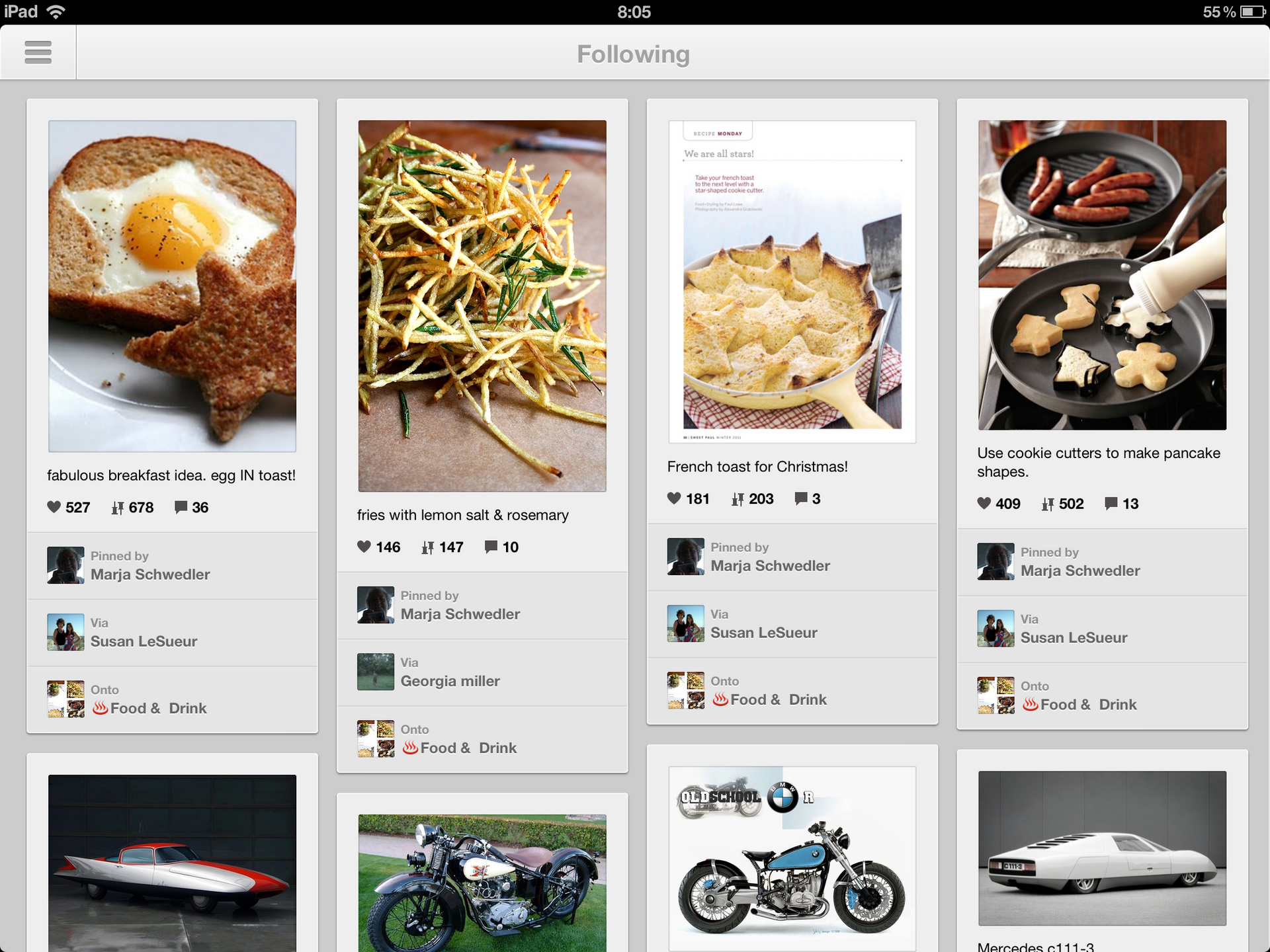 Pinterest pro iPad