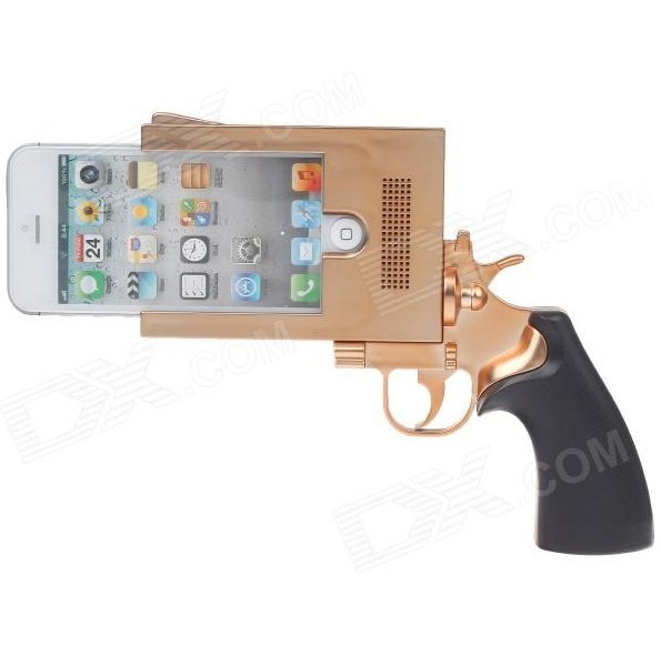 Pistol Style Protective Plastic Case for iPhone 5 