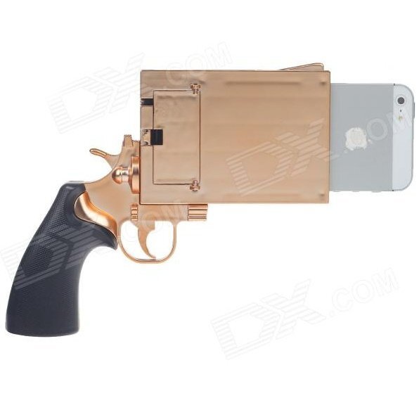 Pistol Style Protective Plastic Case for iPhone 5 