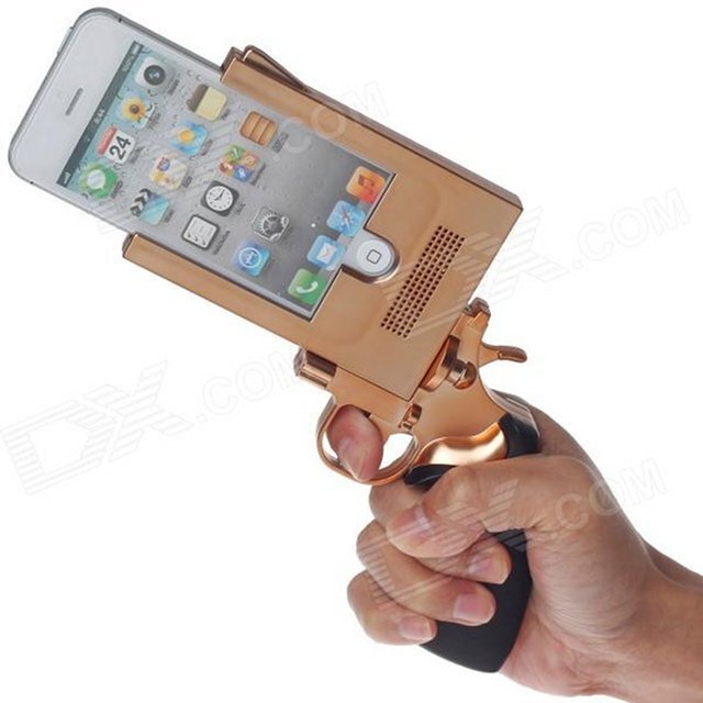 Pistol Style Protective Plastic Case for iPhone 5 