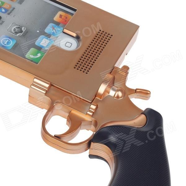 Pistol Style Protective Plastic Case for iPhone 5 