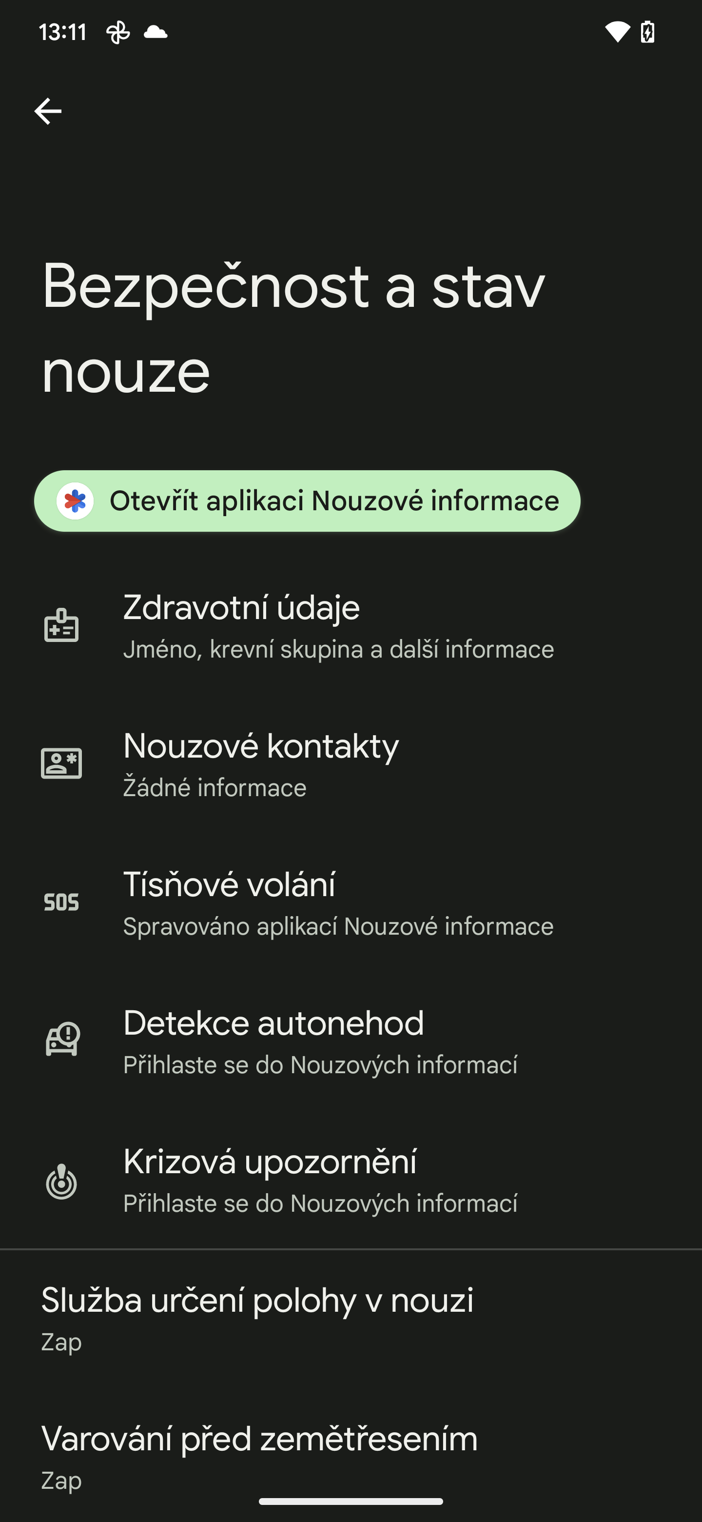 Pixel bezpečnostní funkce