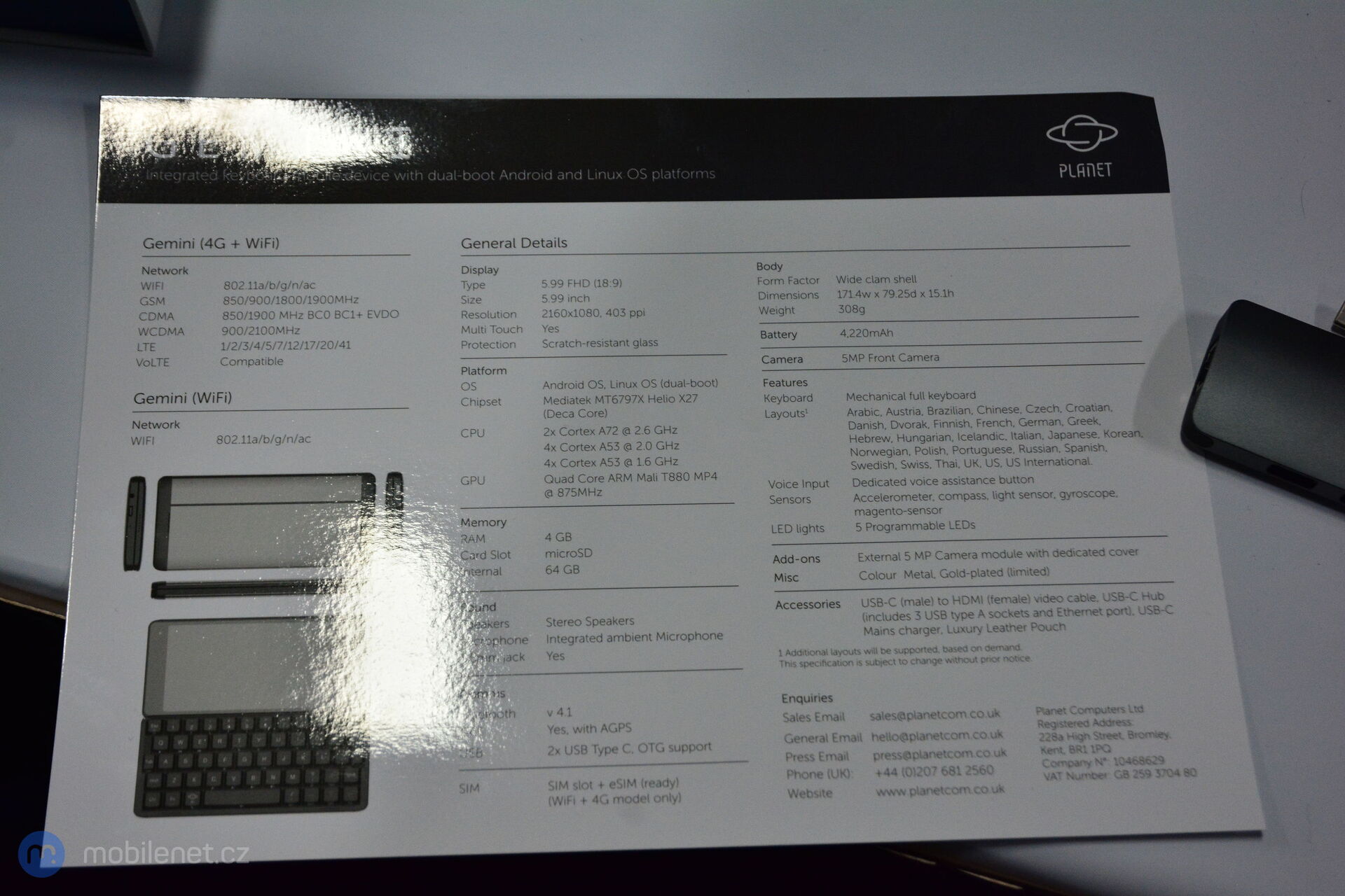 Planet Computers Gemini