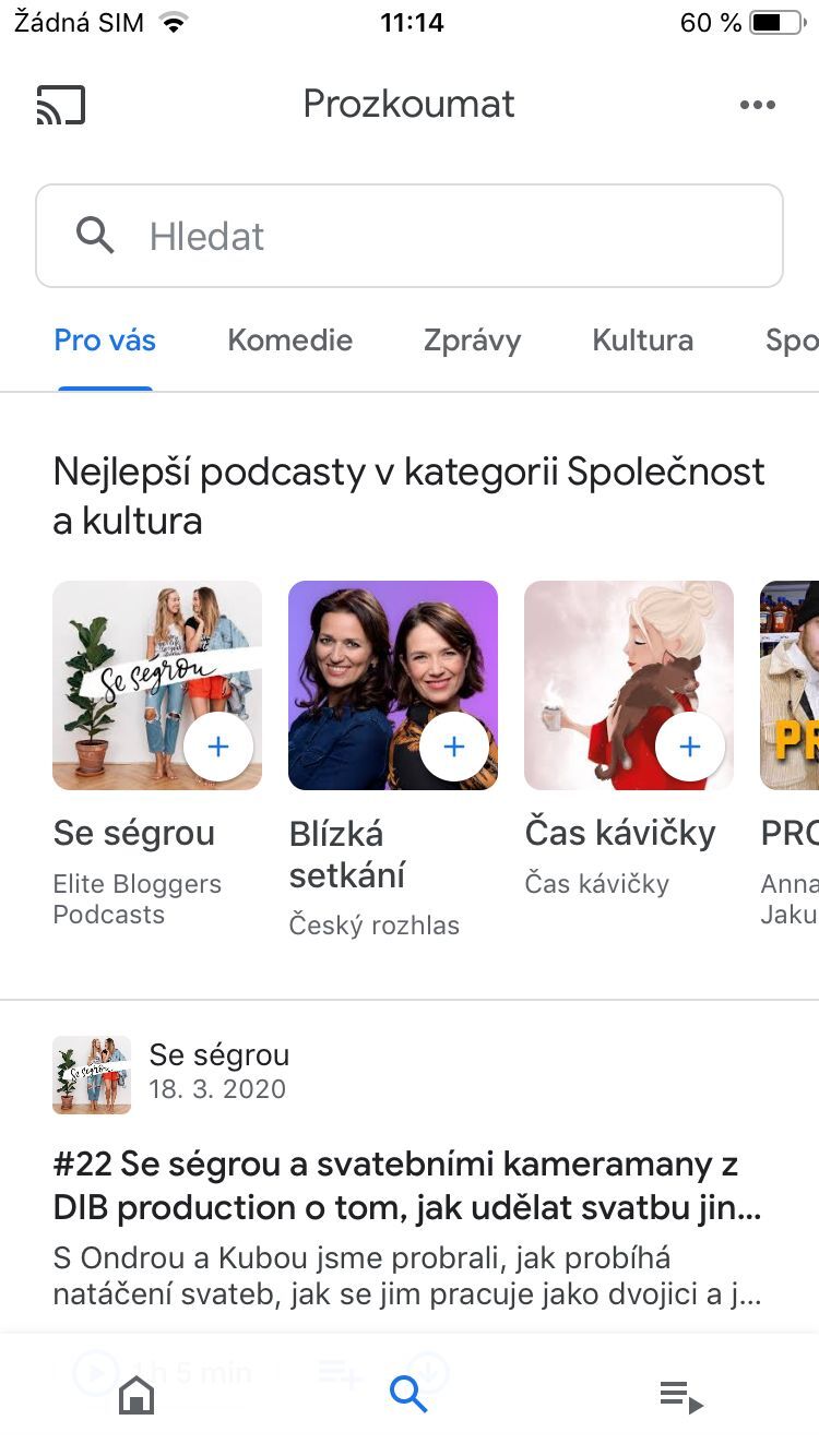Podcasty Google