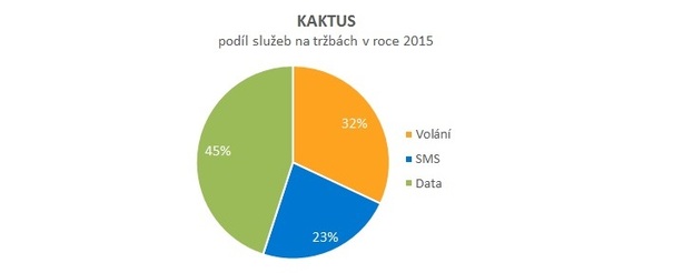 Podíl služeb - Kaktus