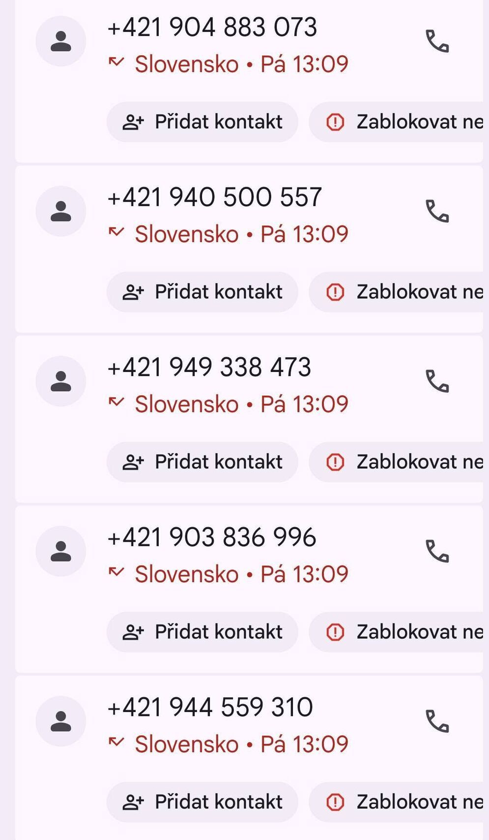 Podvodná telefonní čísla