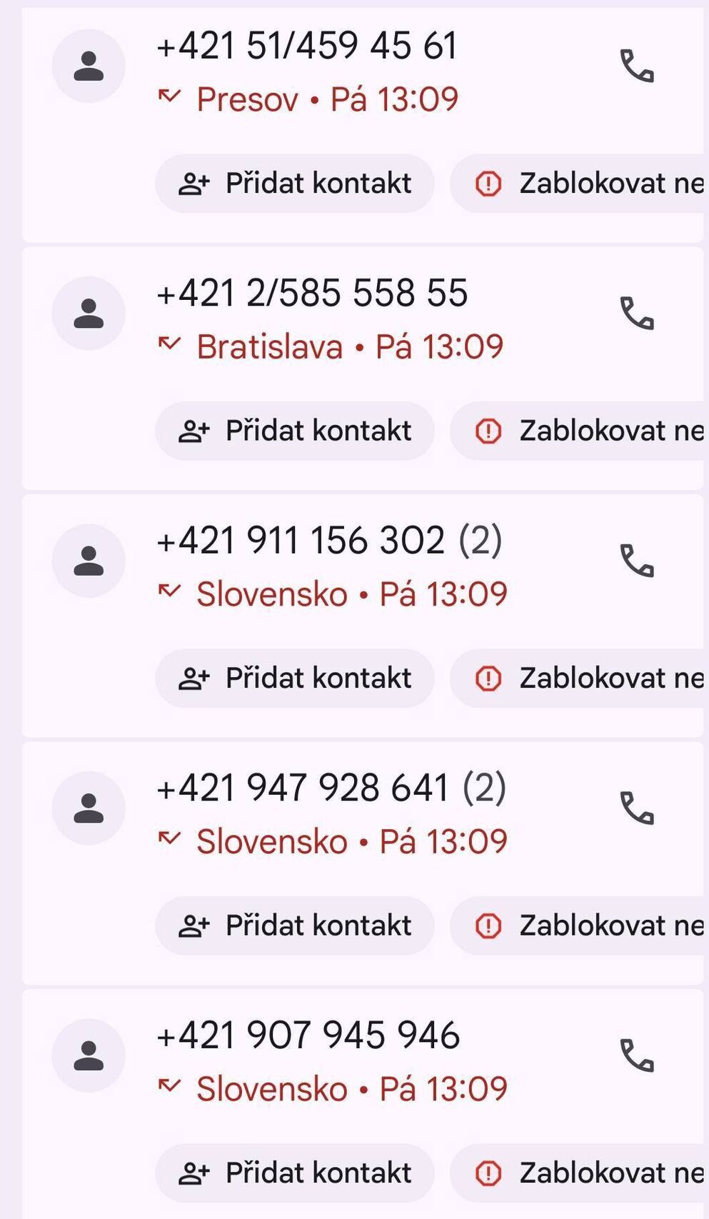 Podvodná telefonní čísla