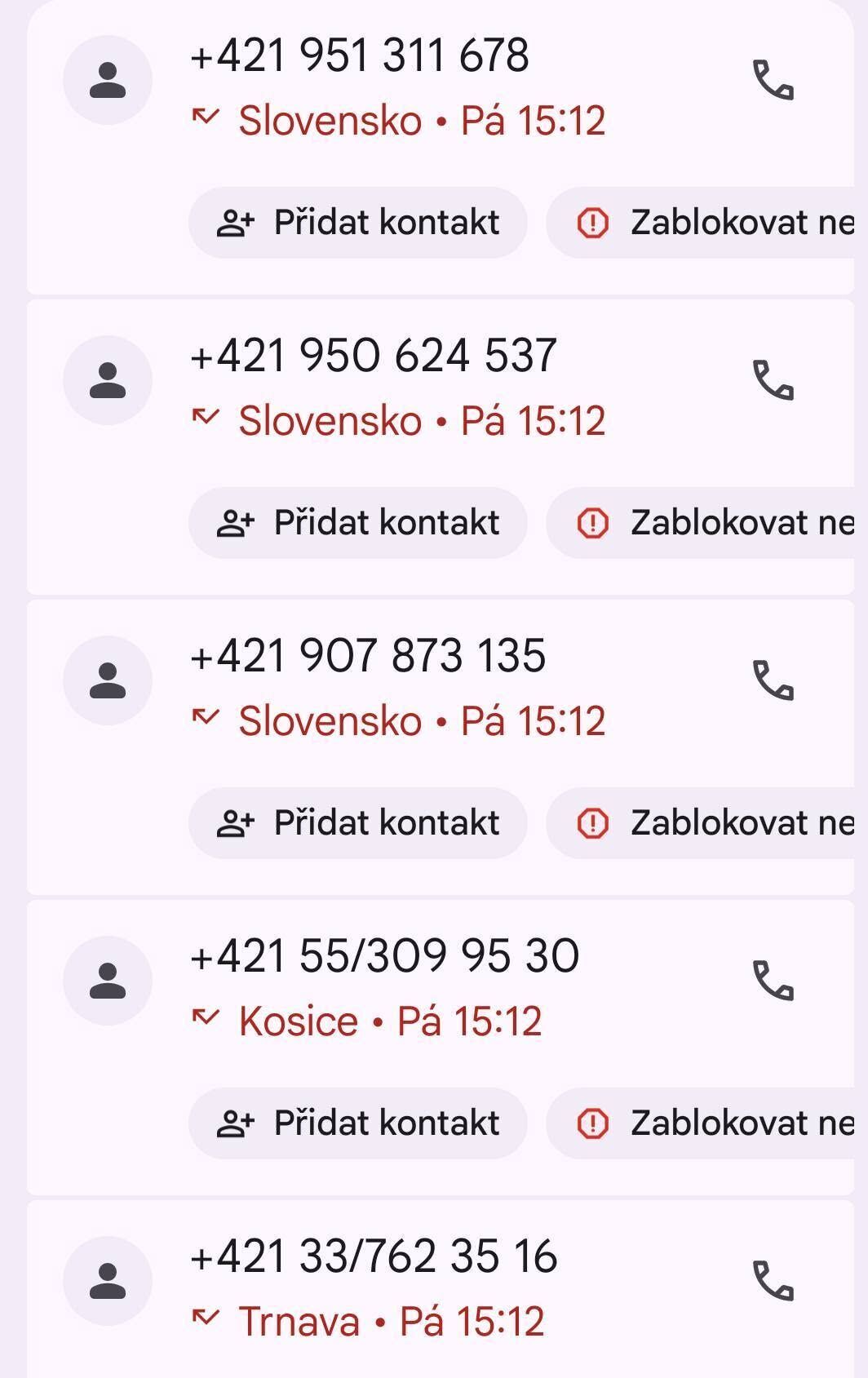 Podvodná telefonní čísla