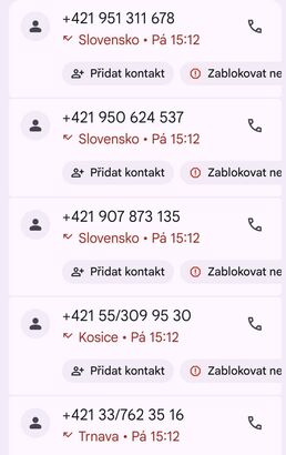 Podvodná telefonní čísla
