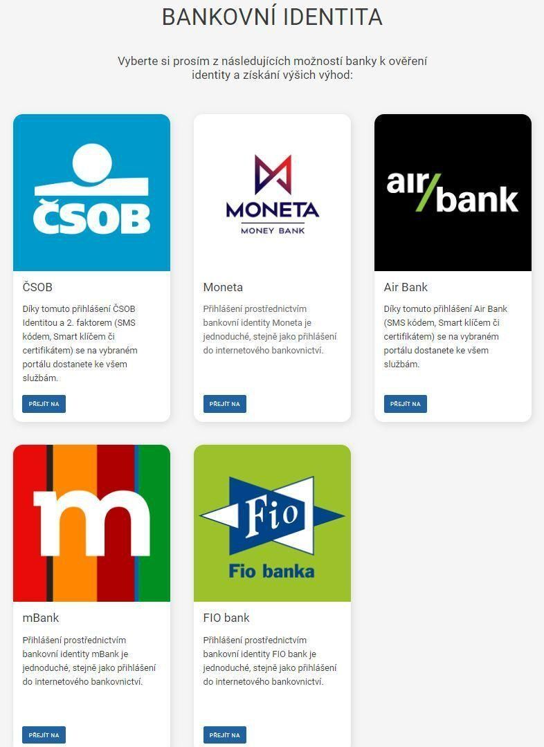 Podvodné přihlášení do banky