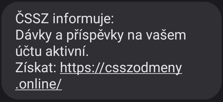 Podvodné SMS zprávy