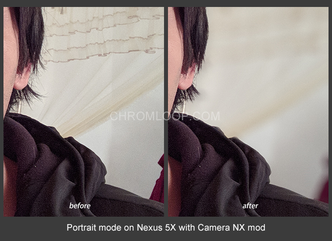 Portrétní režim v Nexusu 5X