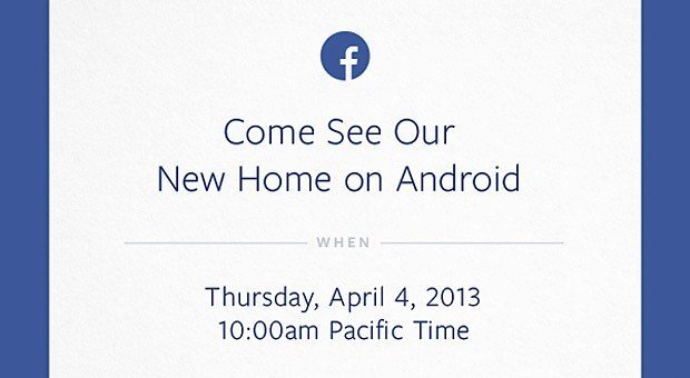 Pozvánka, kterou zve Facebook na svou akci s Androidem
