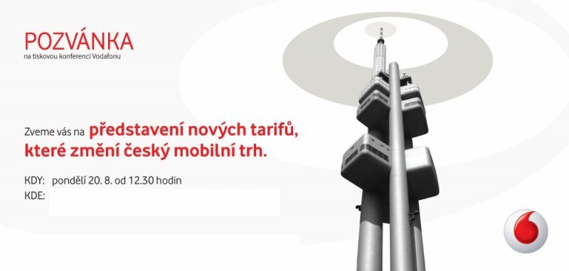 Pozvánka Vodafone