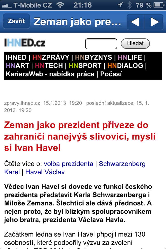 Prezident 2013 (iOS)