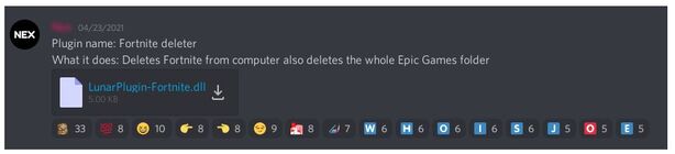 Příklad malwaru Lunar