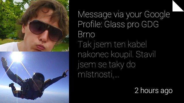 Prostředí Google Glass