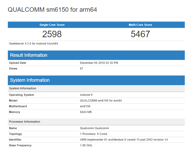 Qualcomm Snapdragon 6150