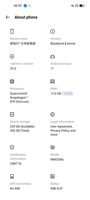 Realme GT Master Edition Explorer