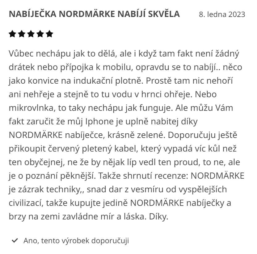 Recenze bezdrátové nabíječky IKEA Nordmärke