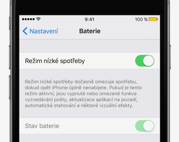 režim nízké spotřeby