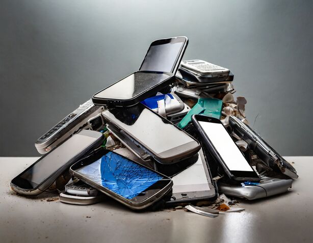 Rozbité telefony