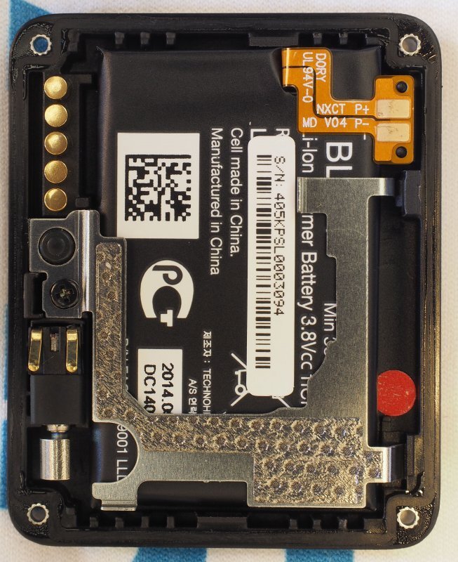 Rozebrané LG G Watch