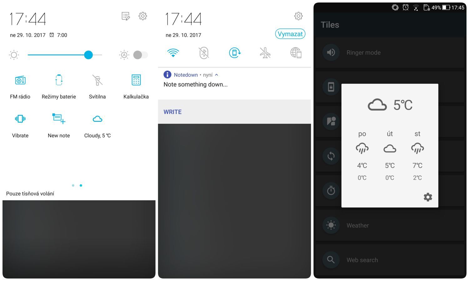 Rychlá nastavení z Google Play